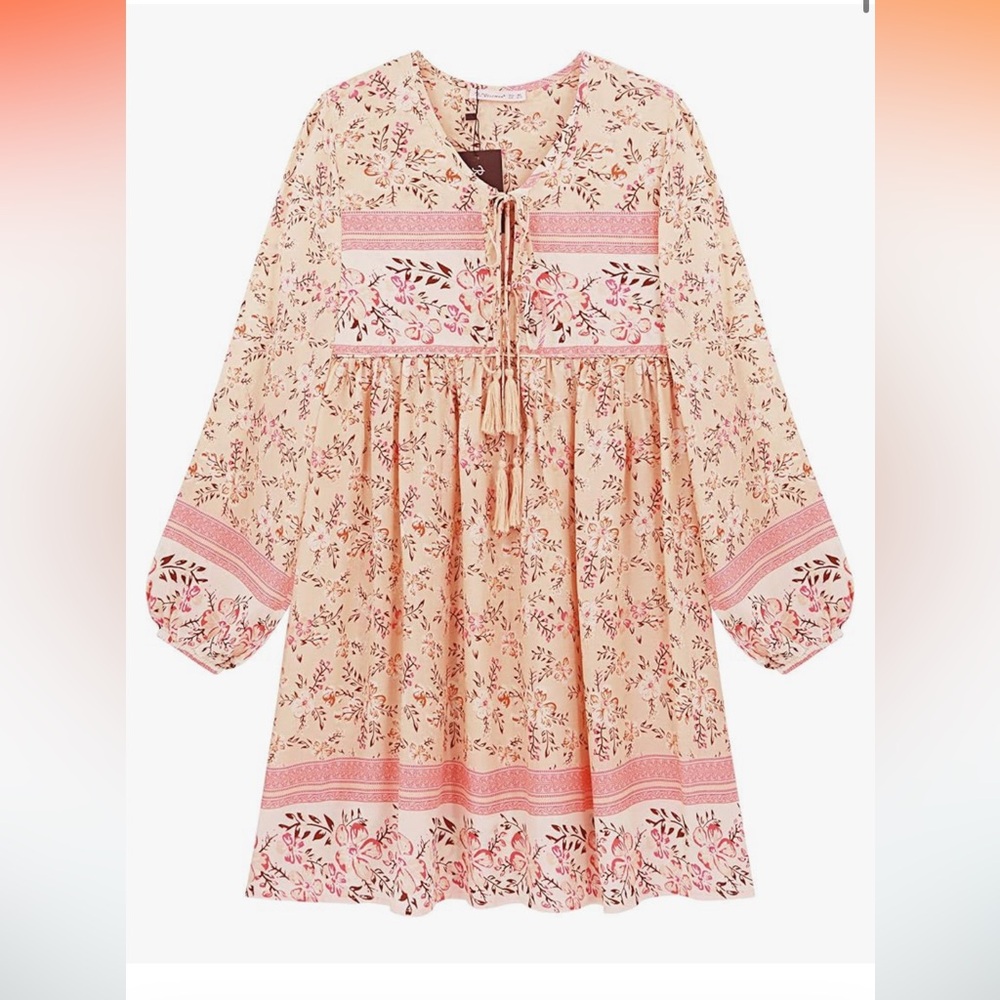 Amazon Pink Floral Dress